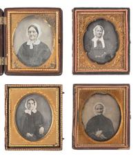 [EARLY PHOTOGRAPHY]. 29 sixth plate daguerreotypes of aged women.