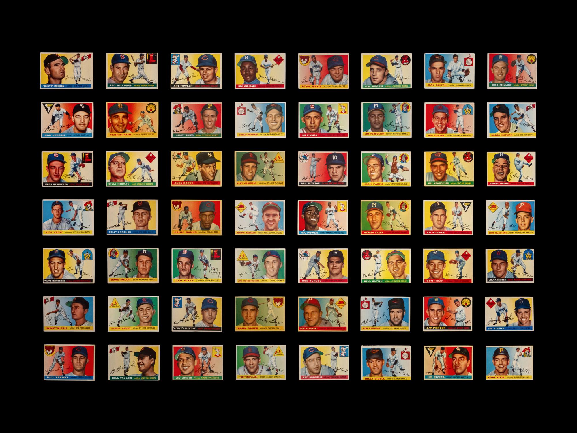 A Near Set of 1955 Topps Baseball Cards (198/206)