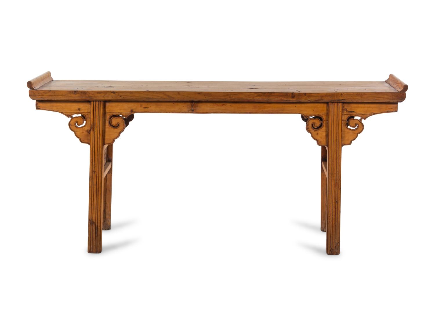 A Chinese Softwood Altar Table, Qiaotou'an