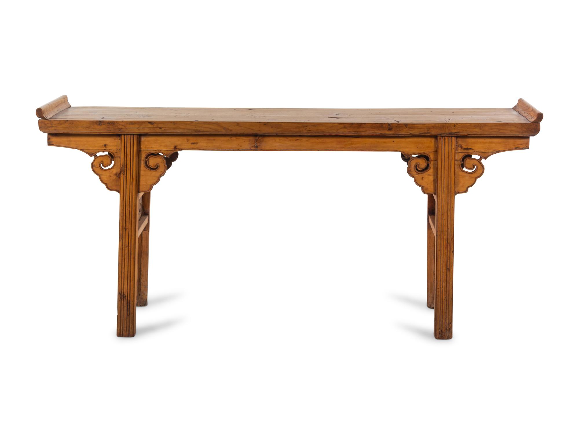 A Chinese Softwood Altar Table, Qiaotou'an
