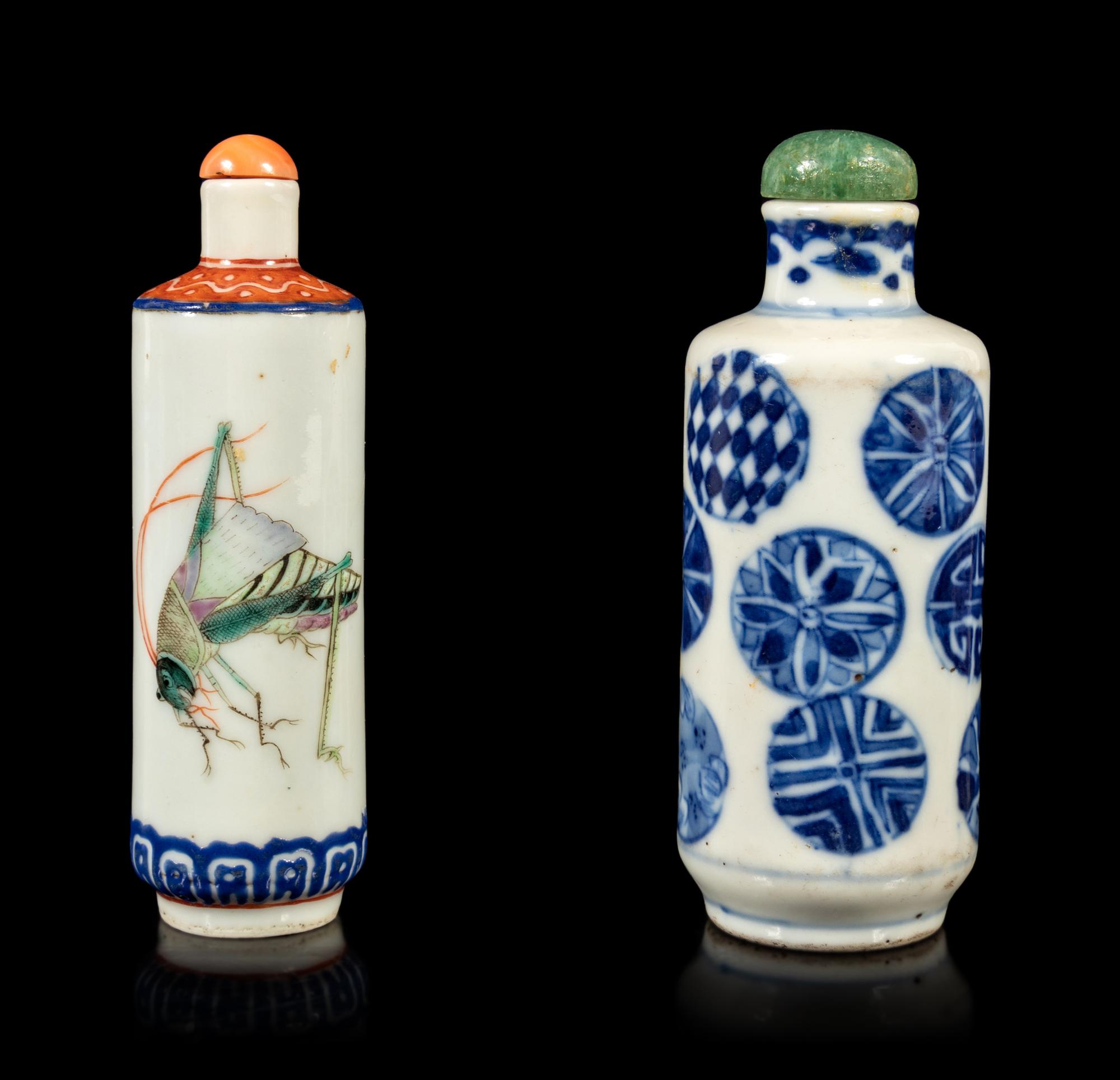 Two Porcelain Snuff Bottles