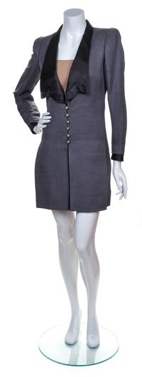 A Balestra Grey Coat Dress,