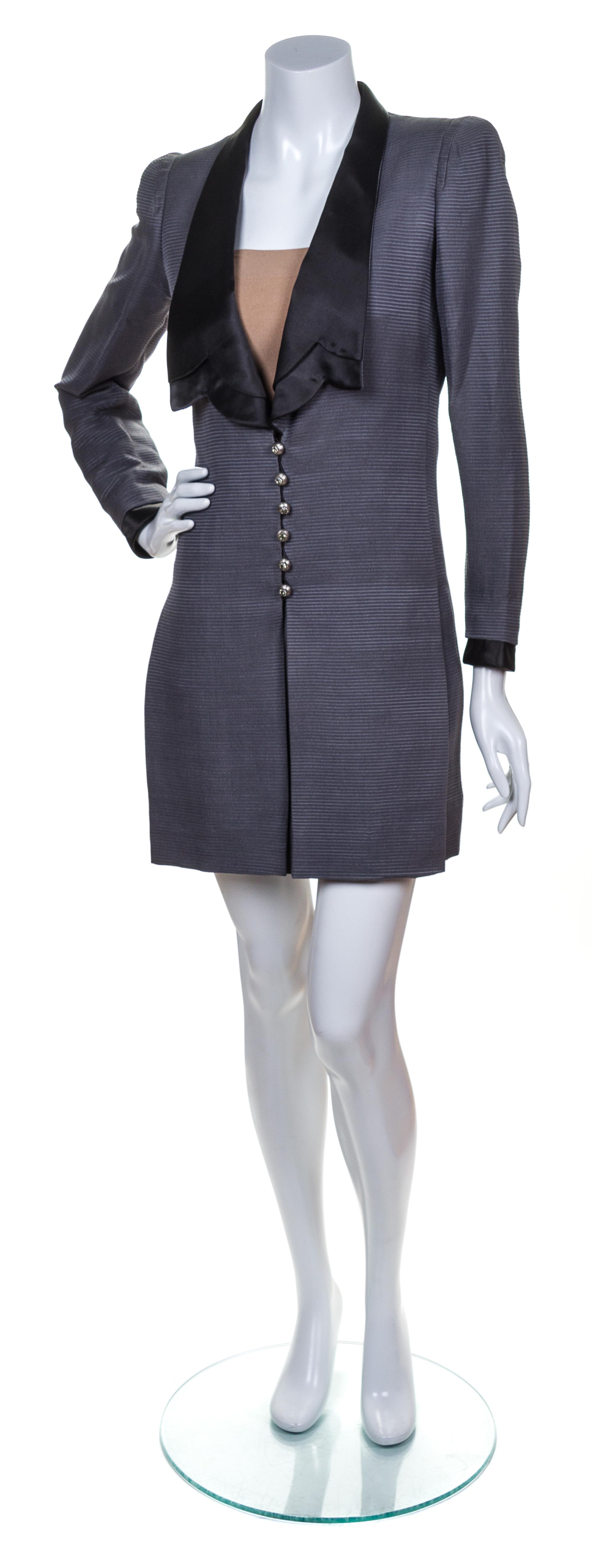 A Balestra Grey Coat Dress,