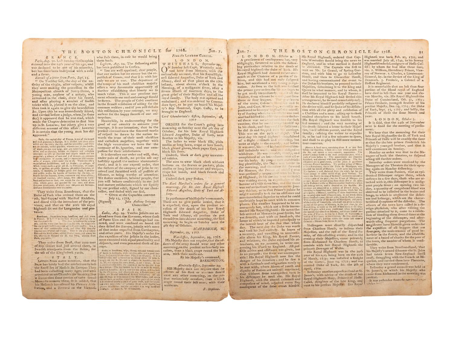 [PRE-REVOLUTIONARY WAR].