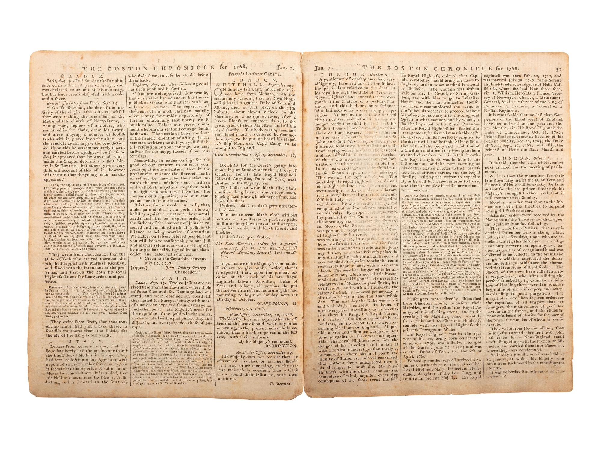 [PRE-REVOLUTIONARY WAR].