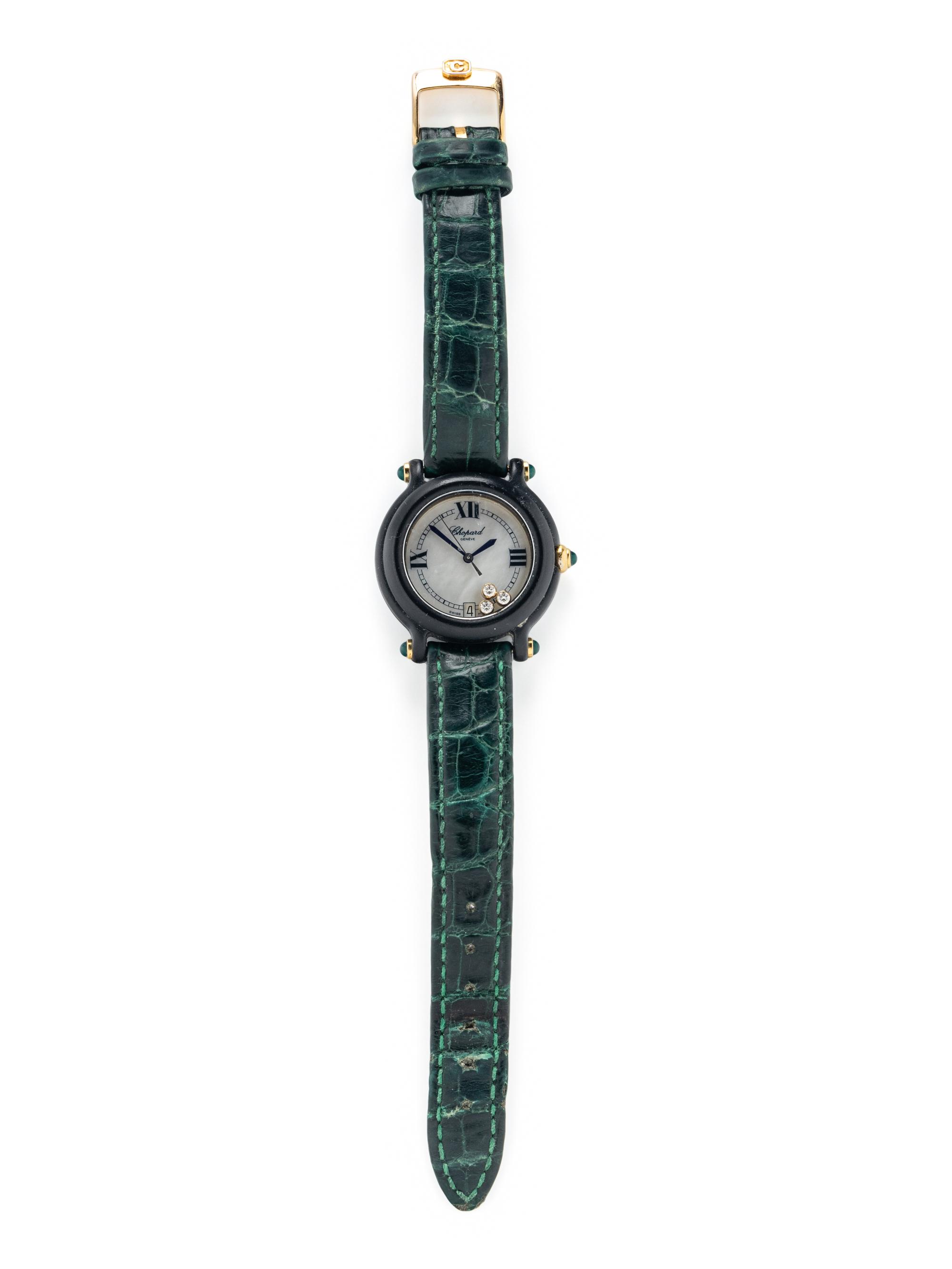 CHOPARD, DIAMOND AND MOTHER-OF-PEARL 'BE HAPPY' WATCH