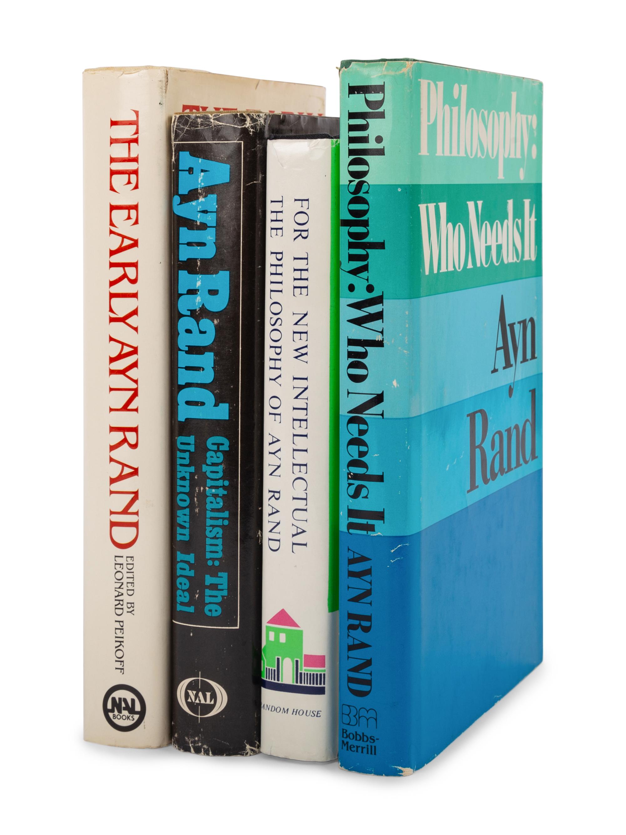 RAND, Ayn (1905-1982). A group of 4 works, comprising:
