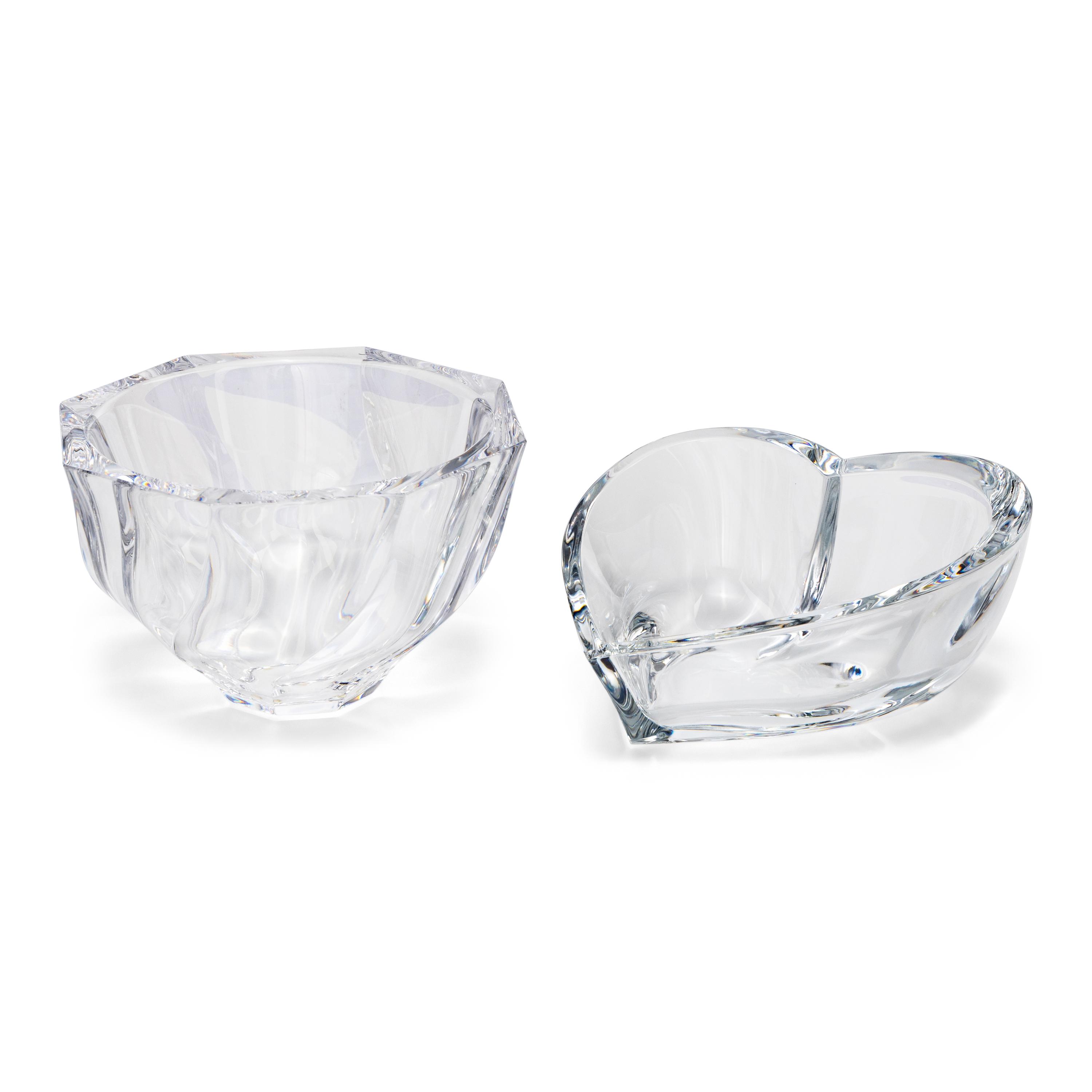 Two Orrefors Glass Table Articles