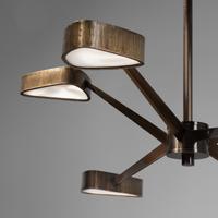 Spider six-light chandelier