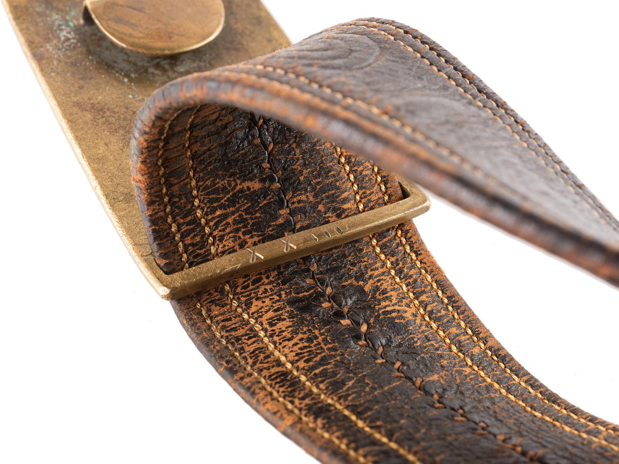 [CIVIL WAR]. Officer's sword belt equipped with Model 1851 belt plate.