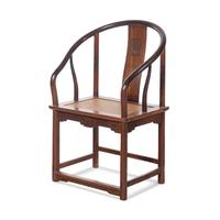 Two Pairs of Hardwood Continuous Horseshoe-Back Armchairs, Quanyi