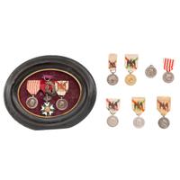 [Militaria] 11 medals related to the 19th century French invasion of Mexico.
