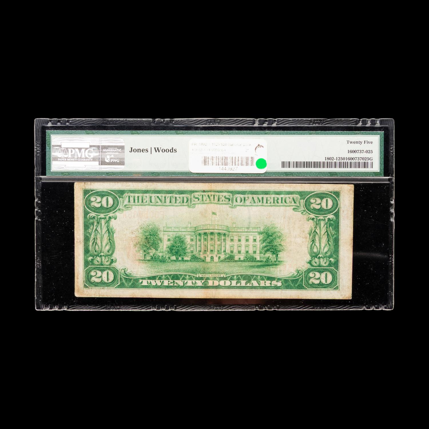 [NATIONAL CURRENCY] NEW HAVEN, CT, First National Bank and Trust Company of New Haven, $20, Series 1929-Type 1 [PMG VF25]