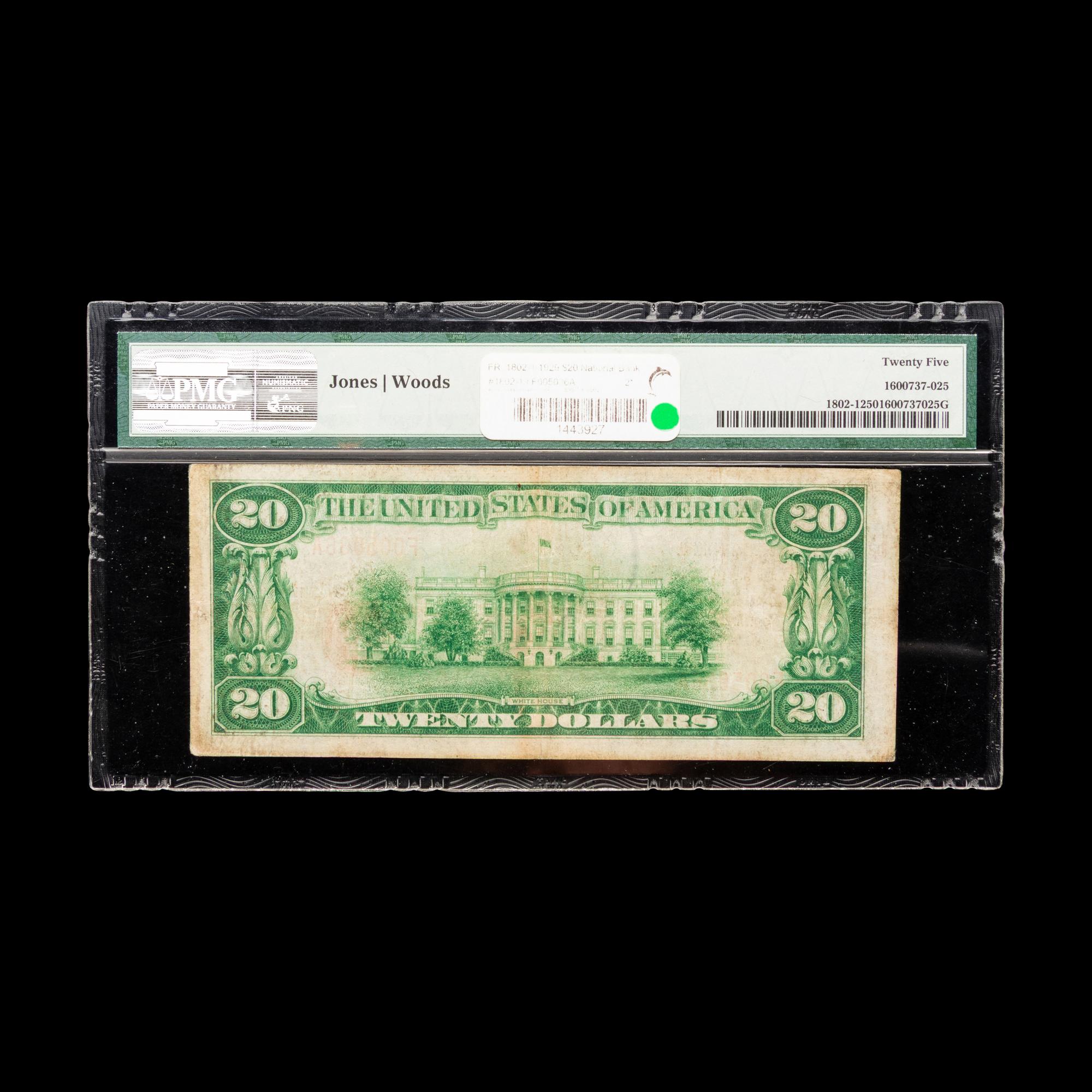 [NATIONAL CURRENCY] NEW HAVEN, CT, First National Bank and Trust Company of New Haven, $20, Series 1929-Type 1 [PMG VF25]