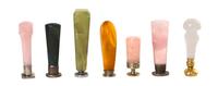 A Collection of Hardstone Seals, Height of tallest 3 3/4 inches.