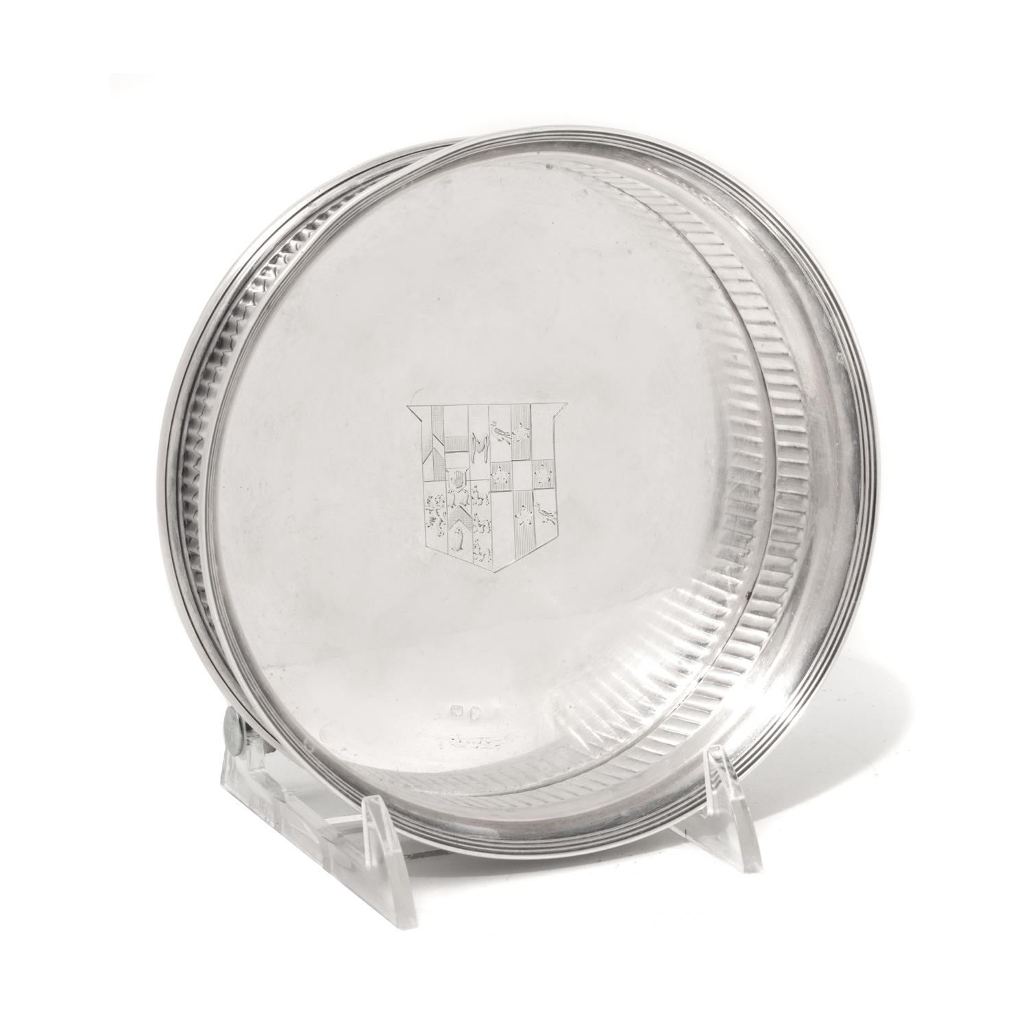 A George III Silver Wine Bottle Coaster
