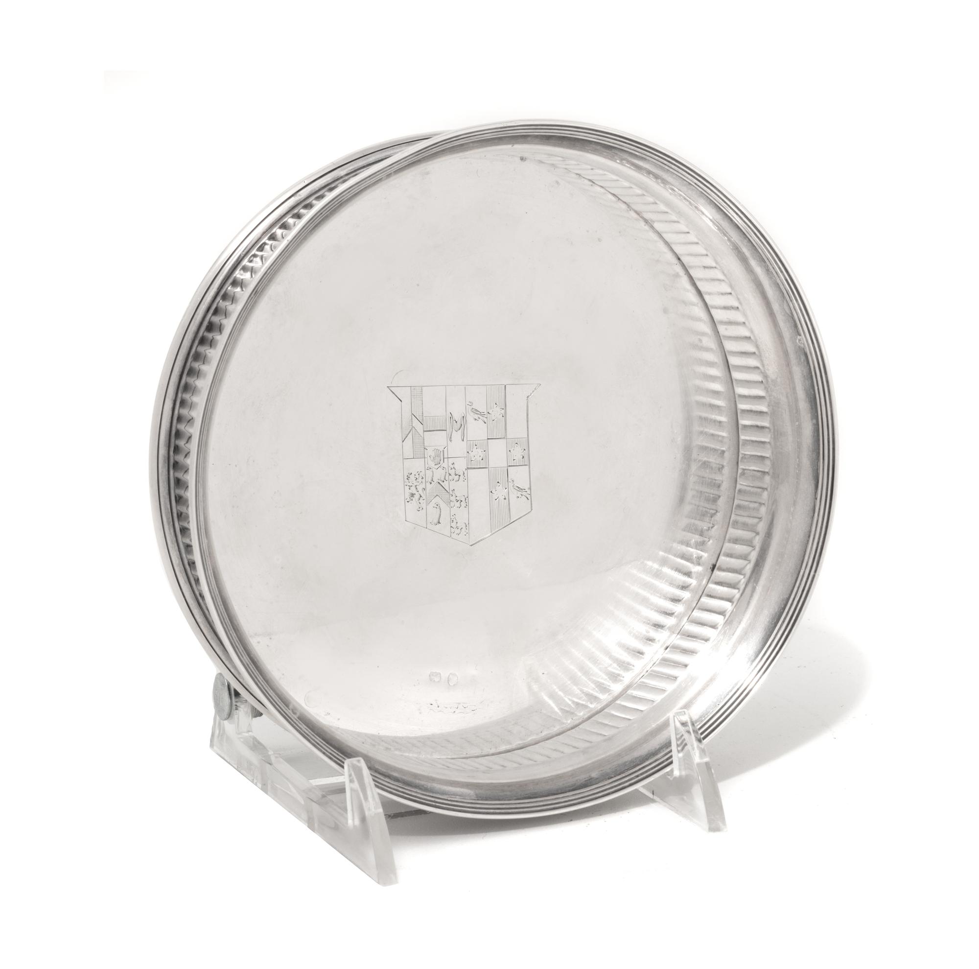 A George III Silver Wine Bottle Coaster