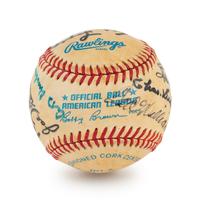 A Multi Signed Baseball Comprised of 16 Deceased Hall of Famers Including Ted Williams, (BAS Beckett Authentication Services Certified),