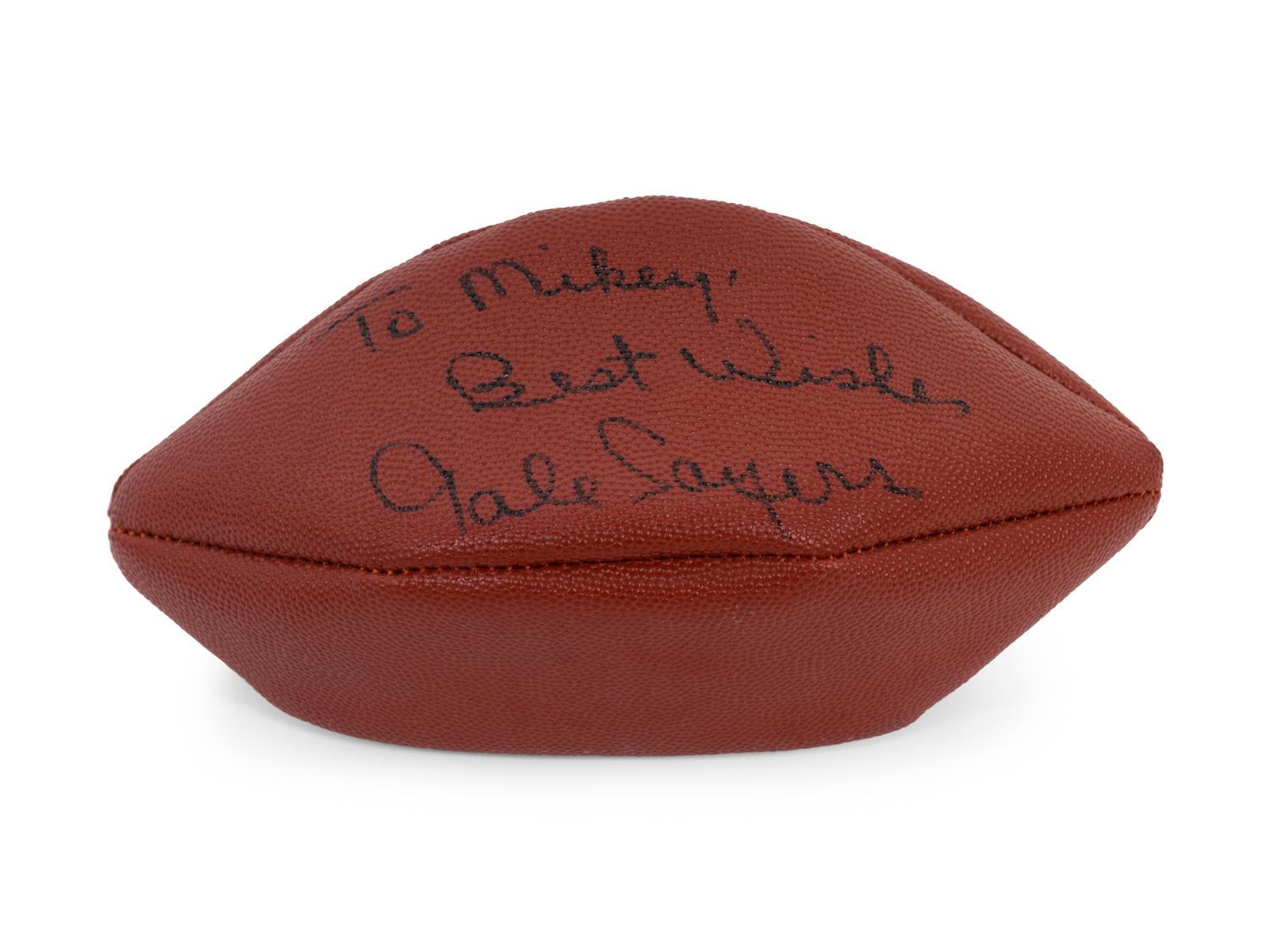 A Group of Signed Autograph Football Hall of Fame Items Including Terry Bradshaw, Dick Butkus, Gale Sayers and Don Shula (BAS Beckett Authentication Services Certified),