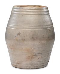A Bennage & Sutherland Five-Gallon Incised 'Whiskey' Keg