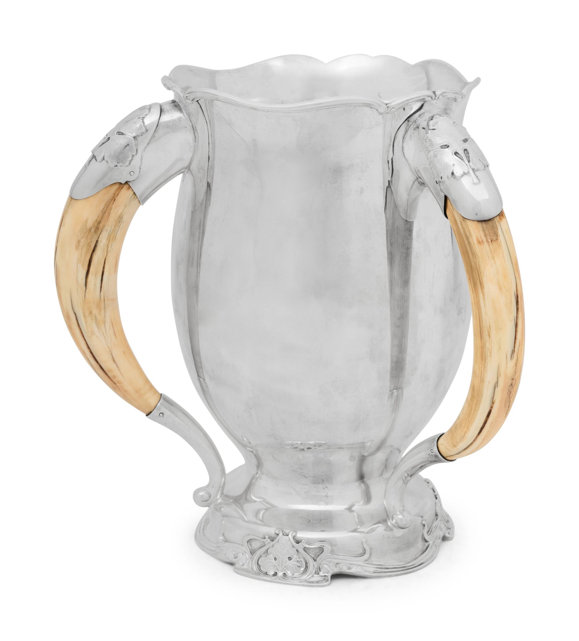 A Tiffany and Co. Silver and Horn Tyg