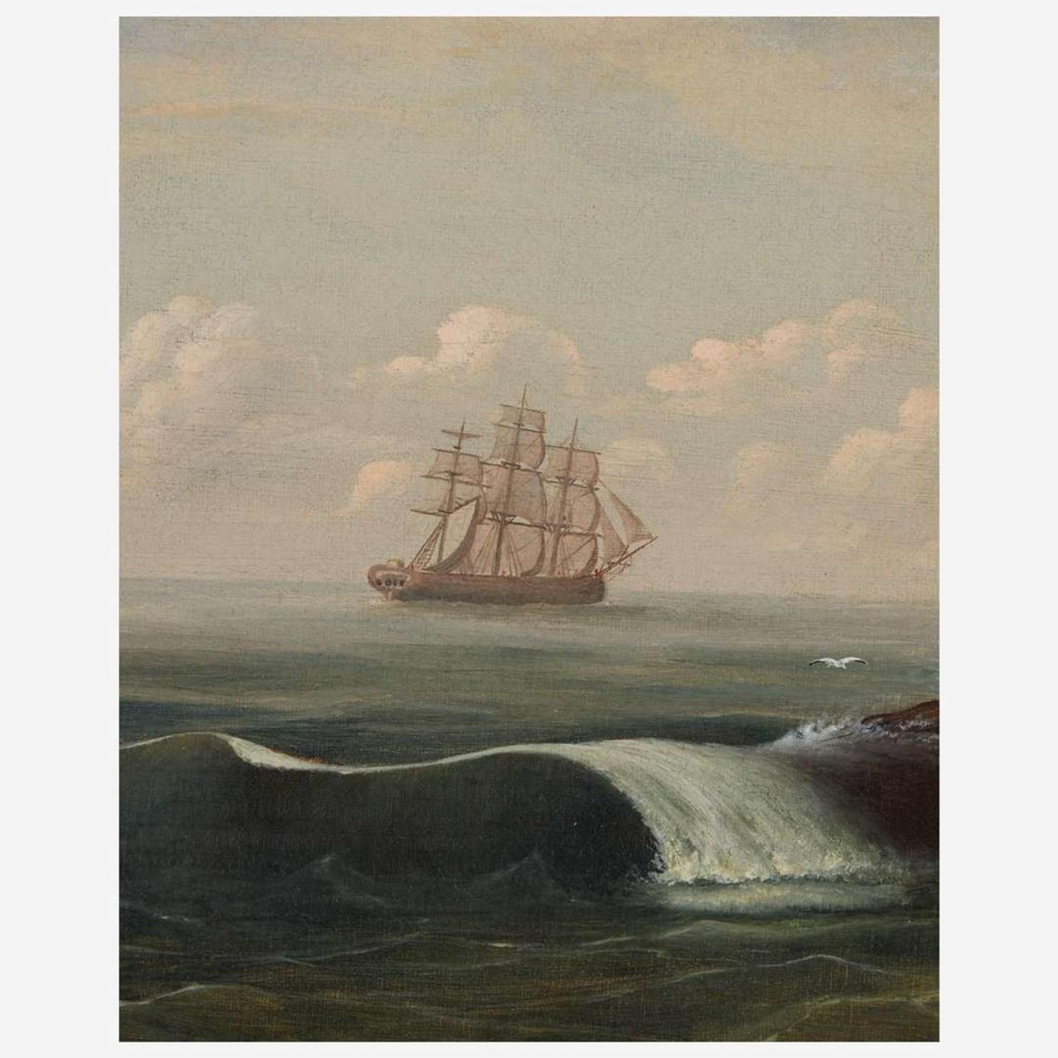Attributed to Thomas Chambers (American, 1808-1866) Coastal Landscape