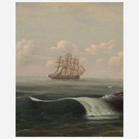 Attributed to Thomas Chambers (American, 1808-1866) Coastal Landscape