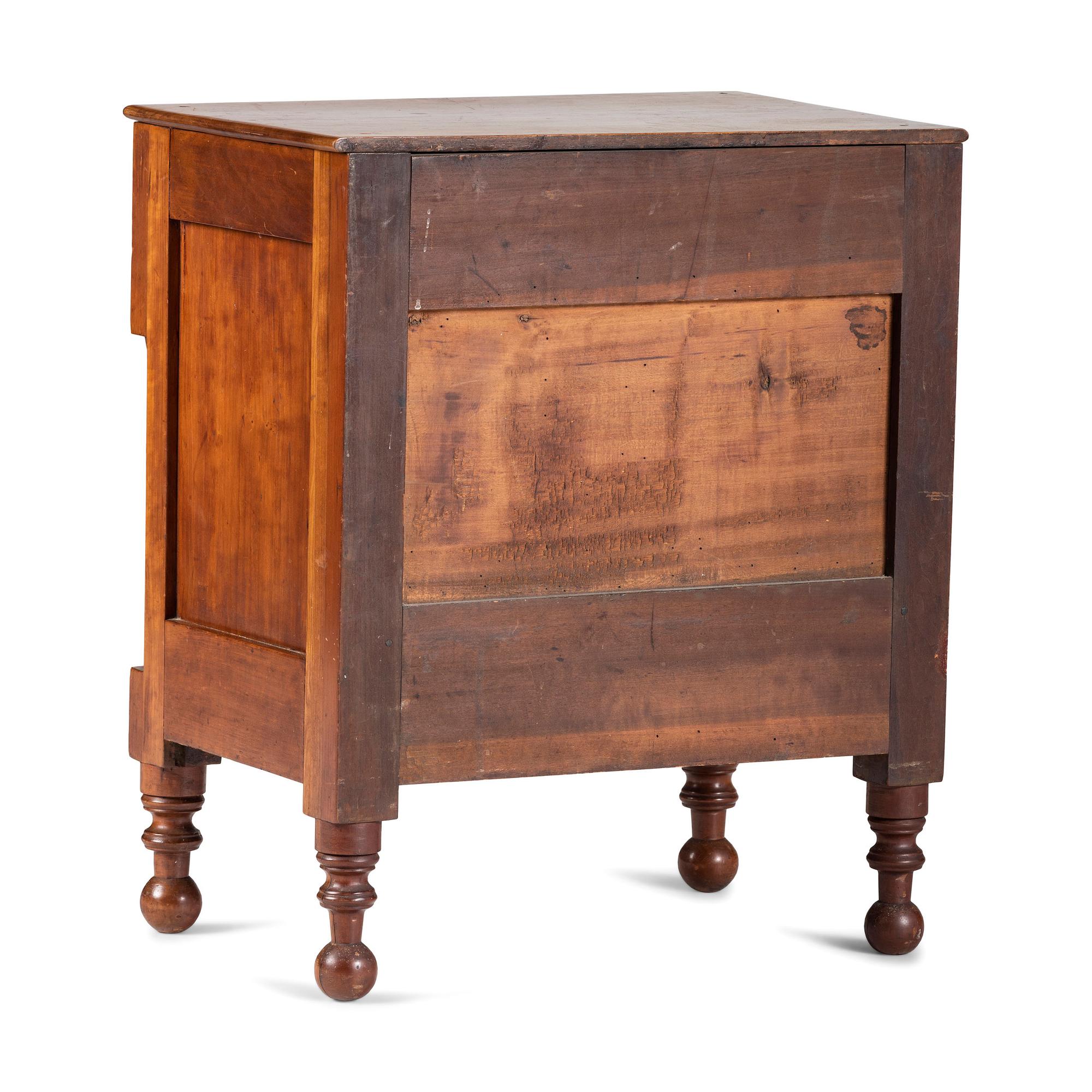 A Classical Cherrywood and Maple Child’s Chest