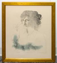 August Mosca, (American/Italian, 1909–2002), Girl with Leaves