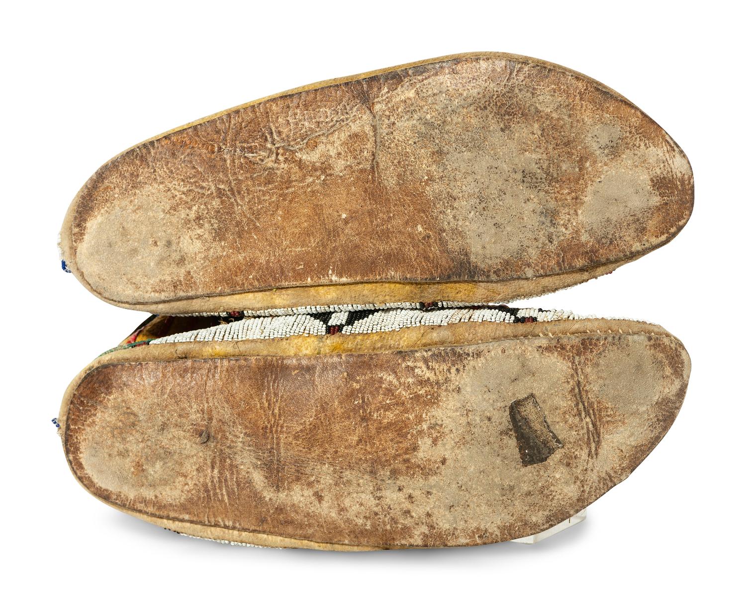 Cheyenne Quilled and Beaded Moccasins