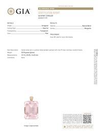 MORGANITE AND DIAMOND PENDANT