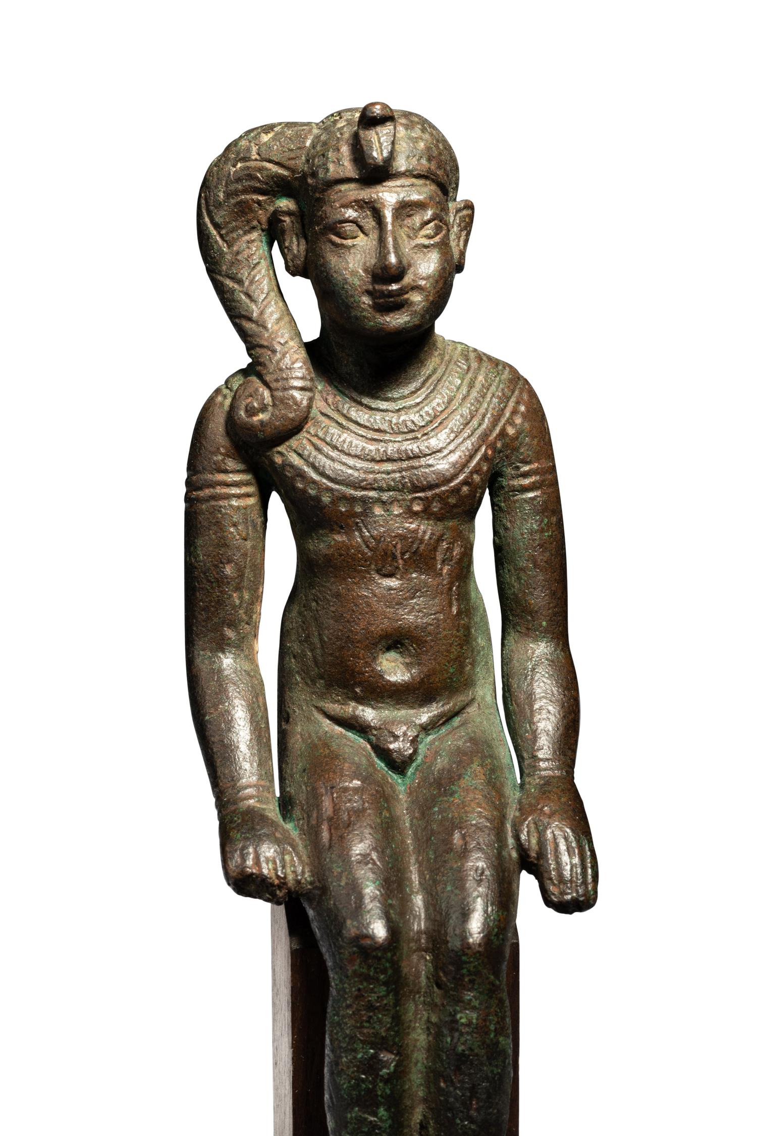 An Egyptian Bronze Harpocrates