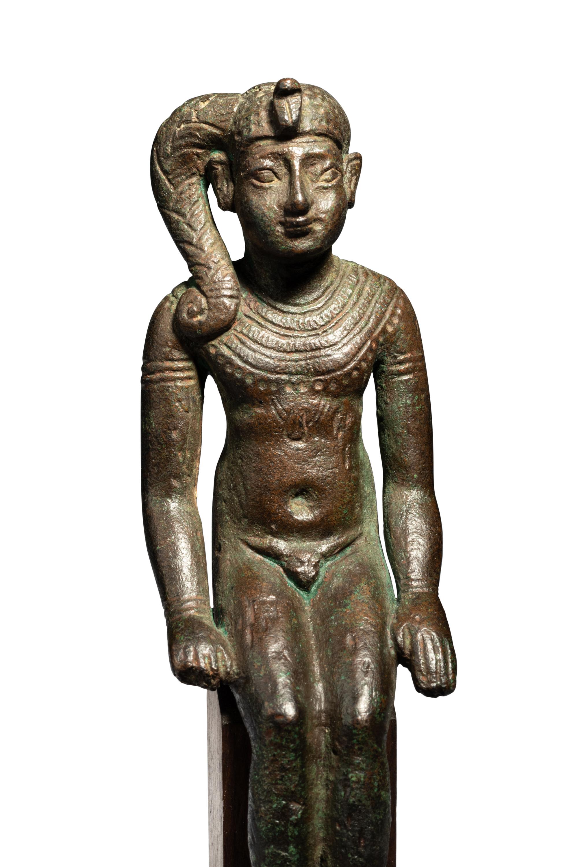An Egyptian Bronze Harpocrates