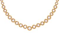 LA TRIOMPHE, BICOLOR GOLD AND DIAMOND RIVIÈRE NECKLACE