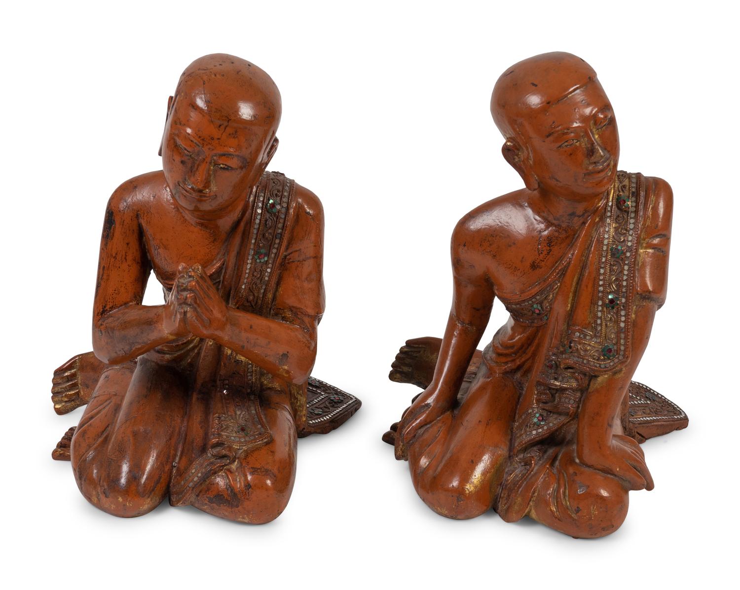A Chinese Polychrome and Carved Wood Figure of a Guanyin — 20TH CENTURY