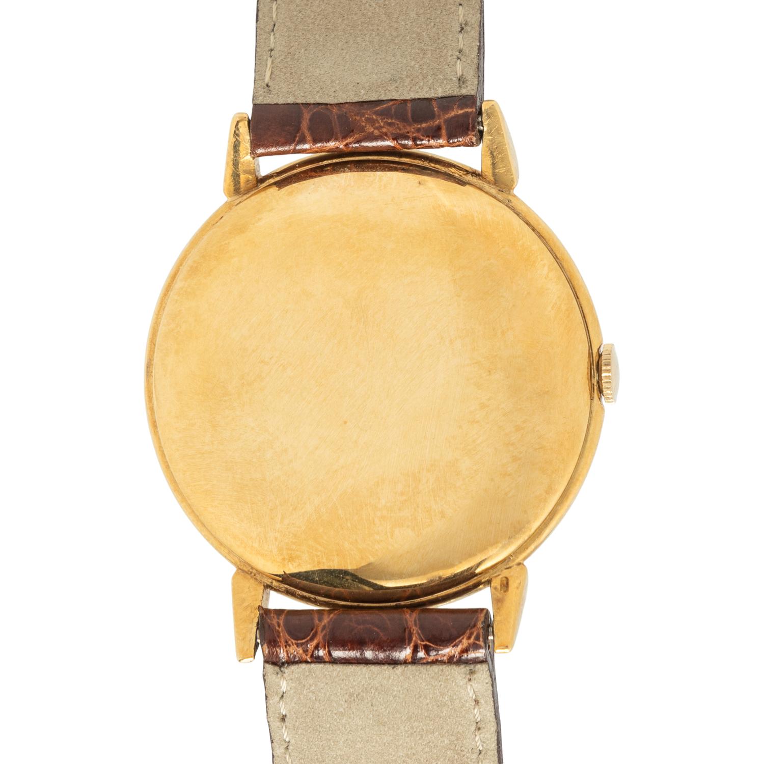 IWC, 18K YELLOW GOLD WATCH WITH IWC BUCKLE