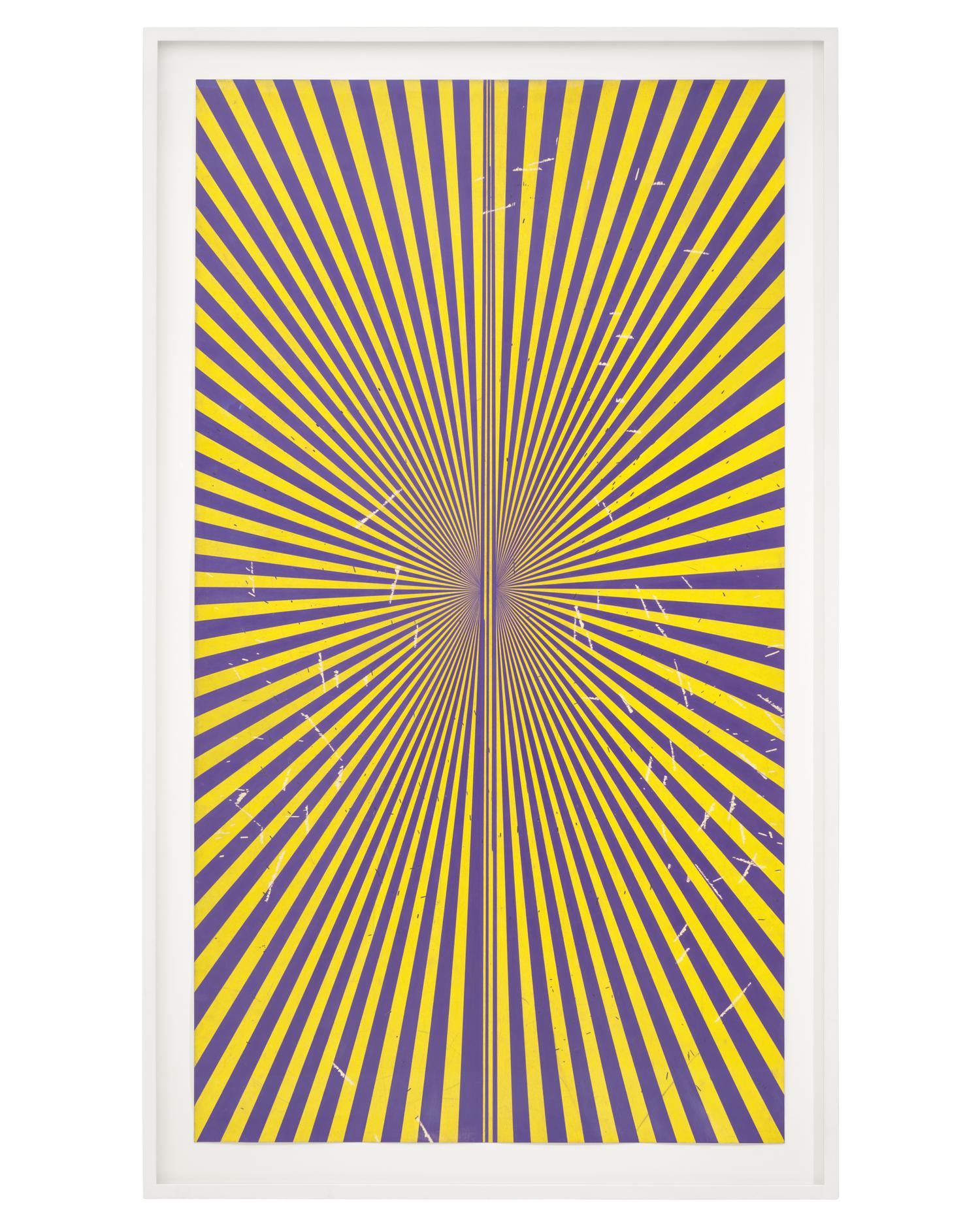 Untitled (Violet and Canary Yellow Butterfly 43.78), 2012