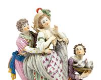 A Meissen Porcelain Gallant Grouping