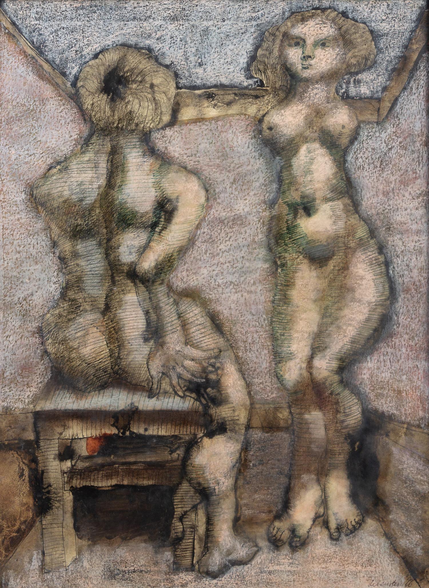 Jan Lebenstein, (Polish/French, 1930-1999), Untitled, 1966