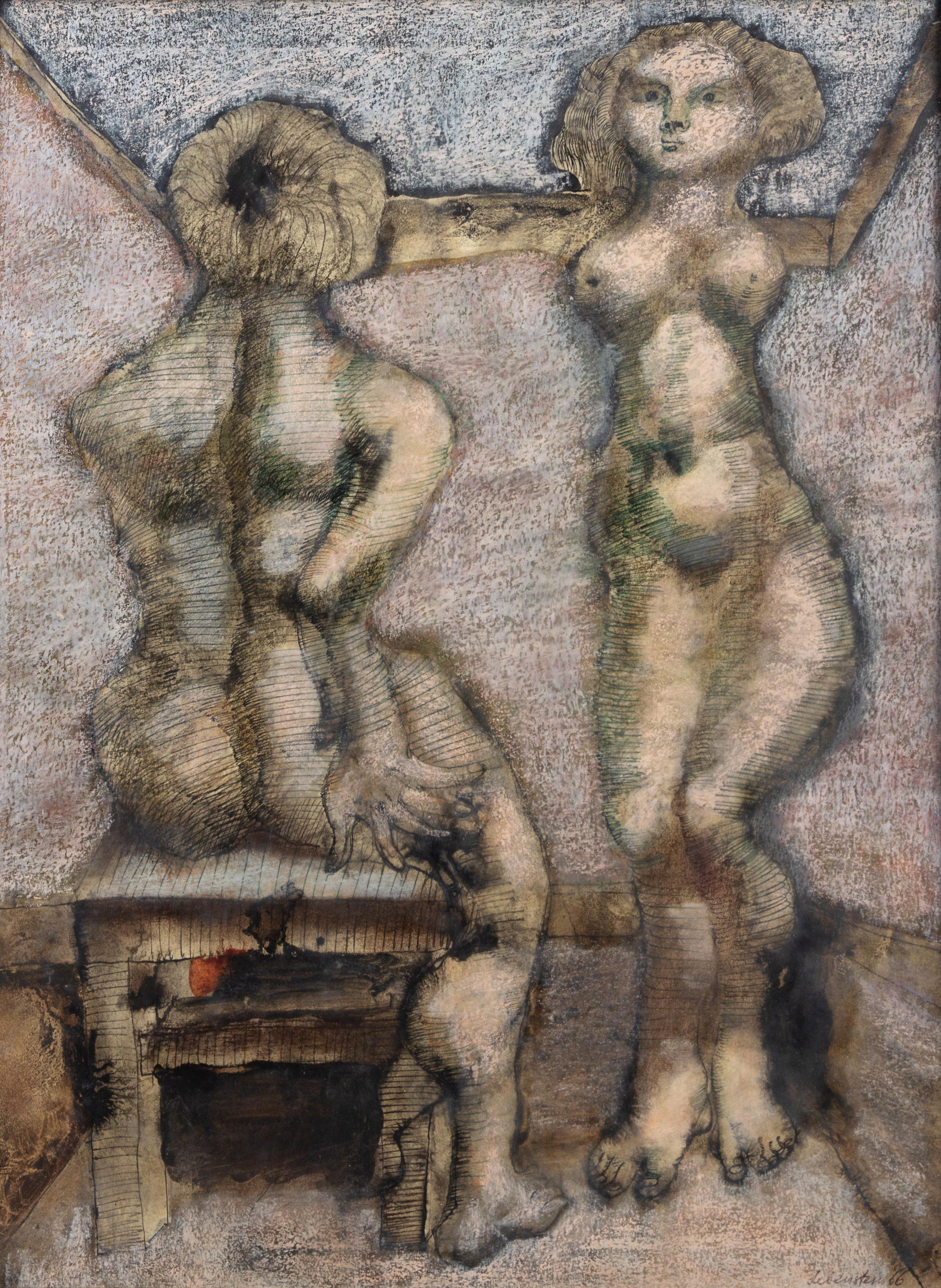 Jan Lebenstein, (Polish/French, 1930-1999), Untitled, 1966