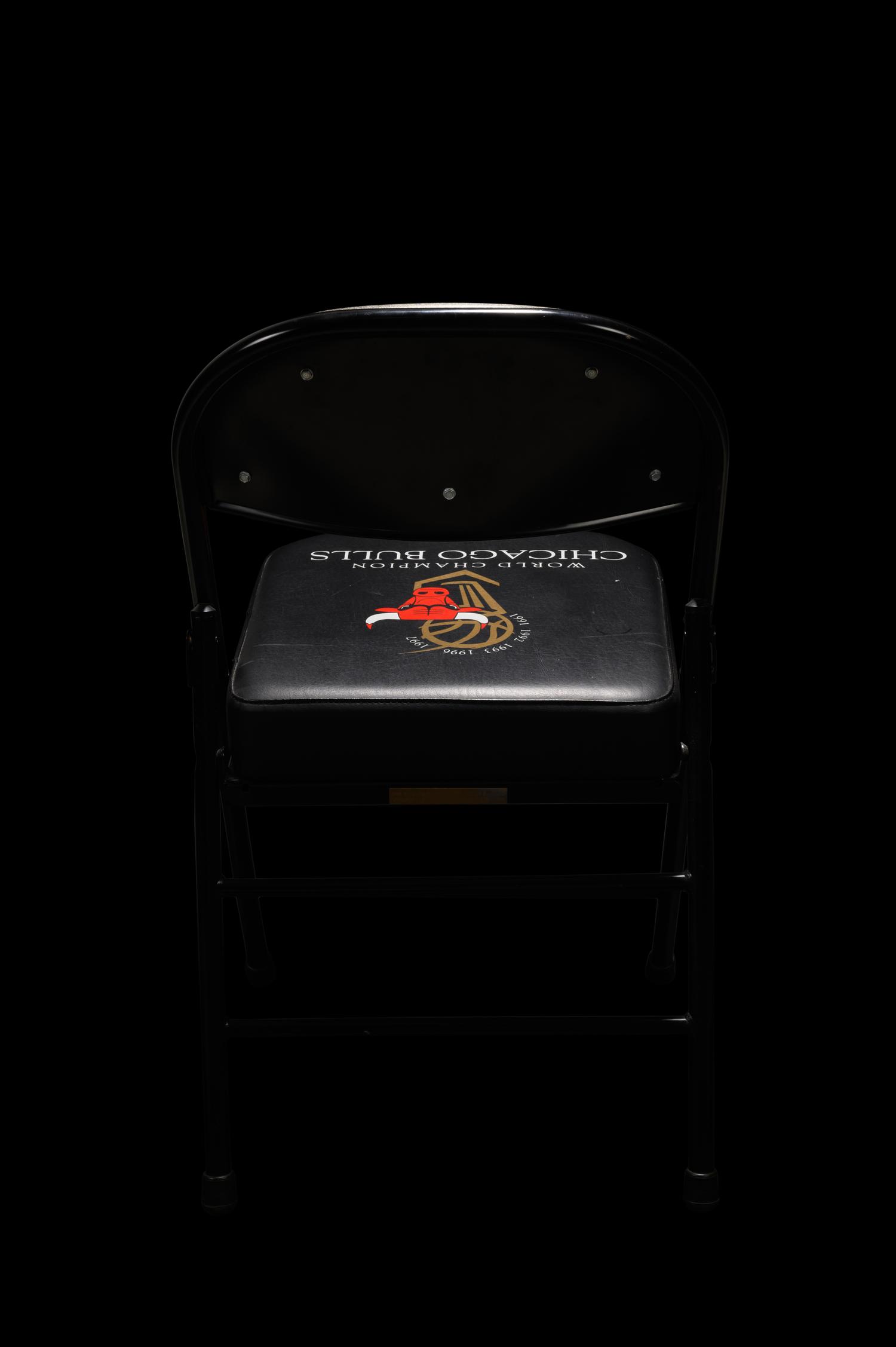 Two Chicago Bulls Michael Jordan "Last Dance" Era United Center Stadium Chairs Including Jordan's Last Season With the Bulls,