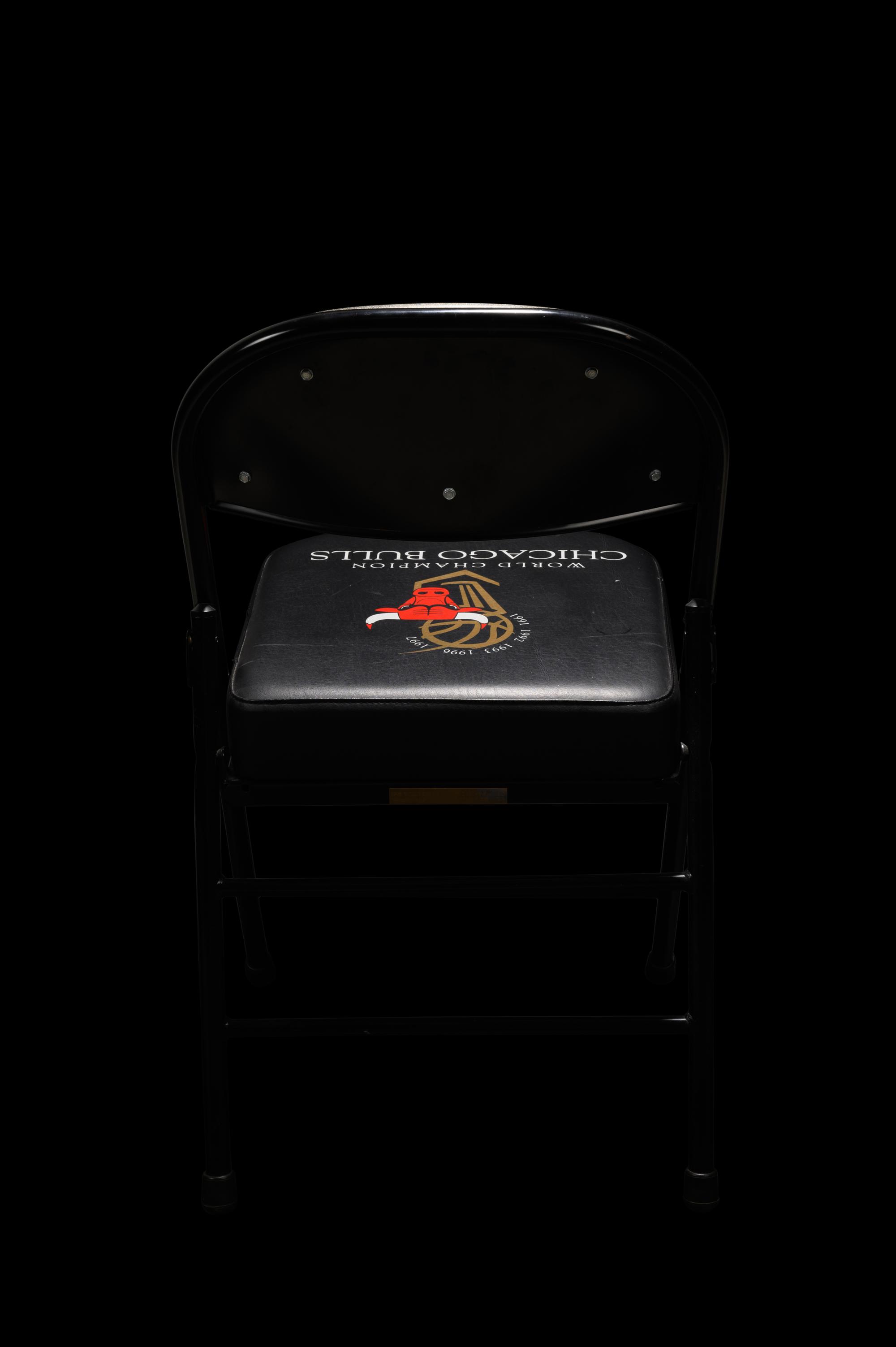 Two Chicago Bulls Michael Jordan "Last Dance" Era United Center Stadium Chairs Including Jordan's Last Season With the Bulls,