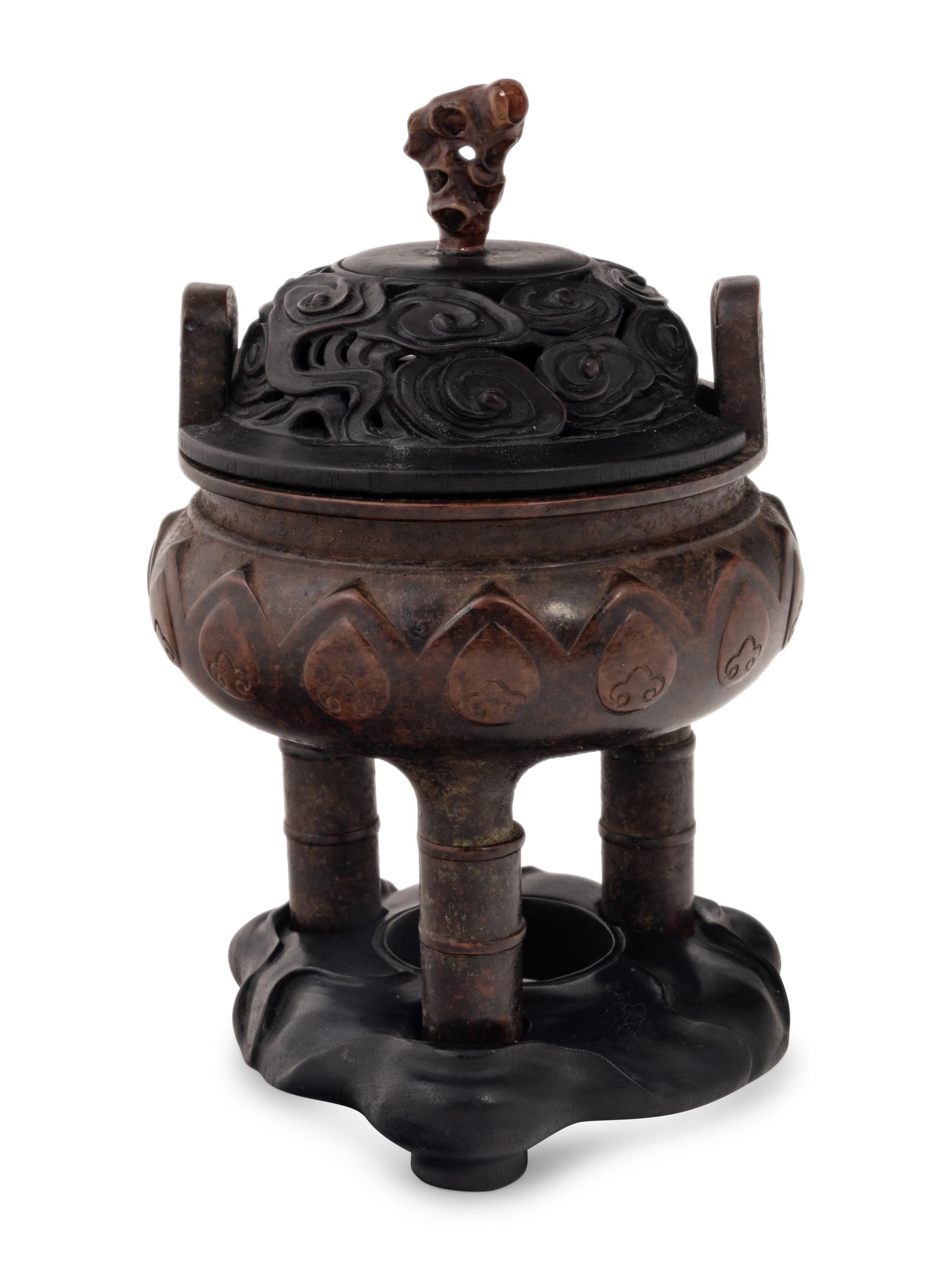 A Chinese Bronze Incense Burner