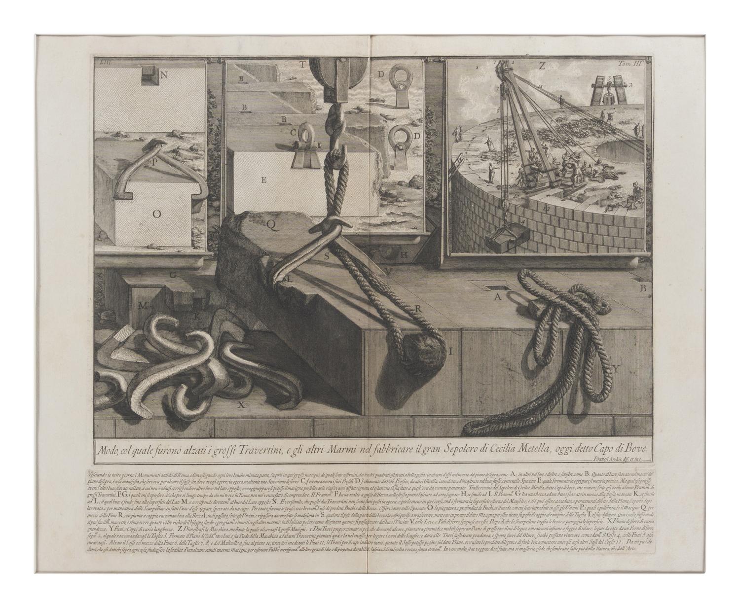A group of 12 plates from Vedute di Roma and Le Antichità Romane , 18th century
