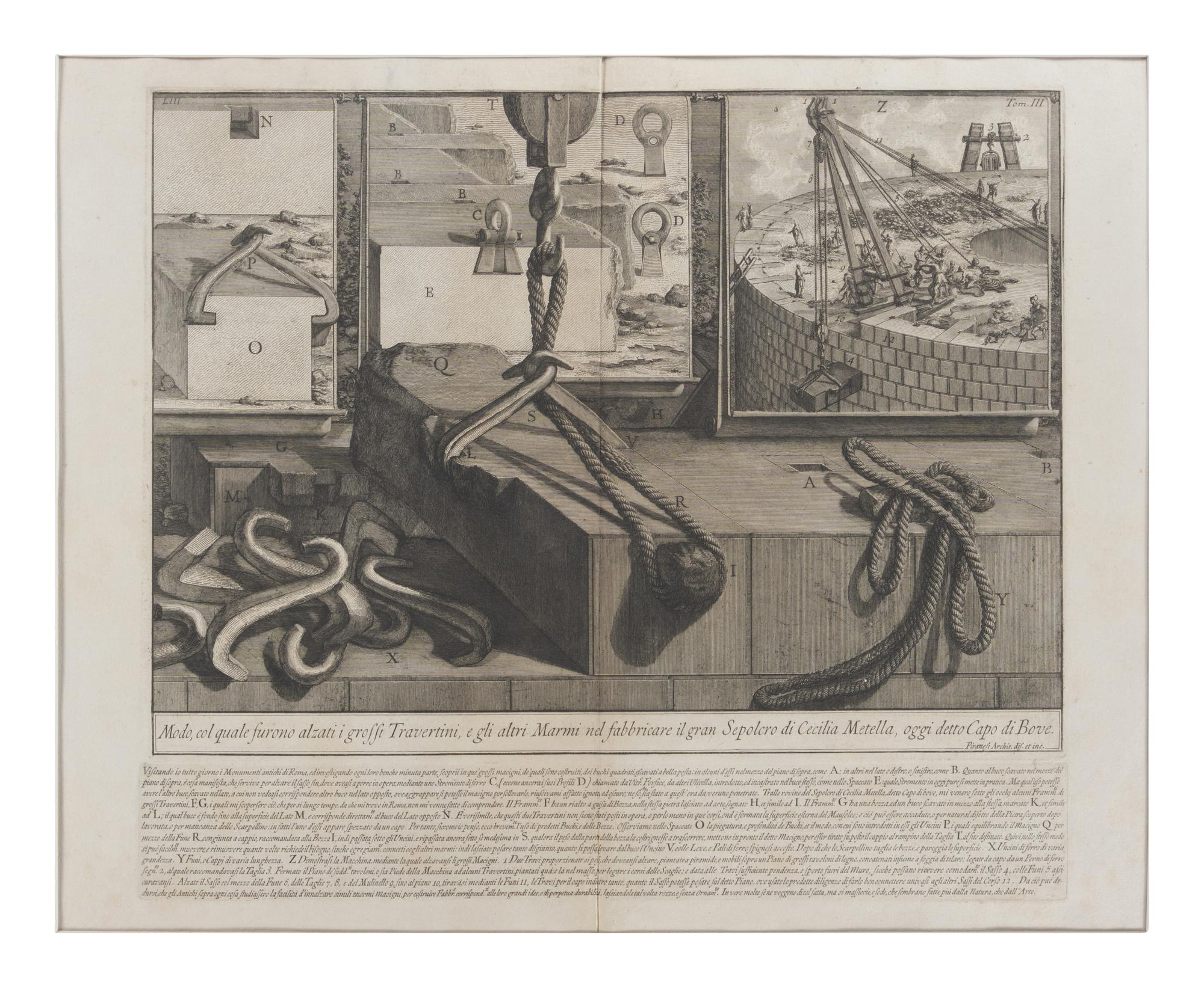 A group of 12 plates from Vedute di Roma and Le Antichità Romane , 18th century