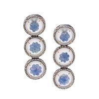 SAPPHIRE AND DIAMOND EARRINGS