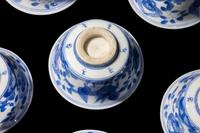 A Set of Six Blue and White 'Qilin' Porcelain Cups 青花麒麟紋杯六隻