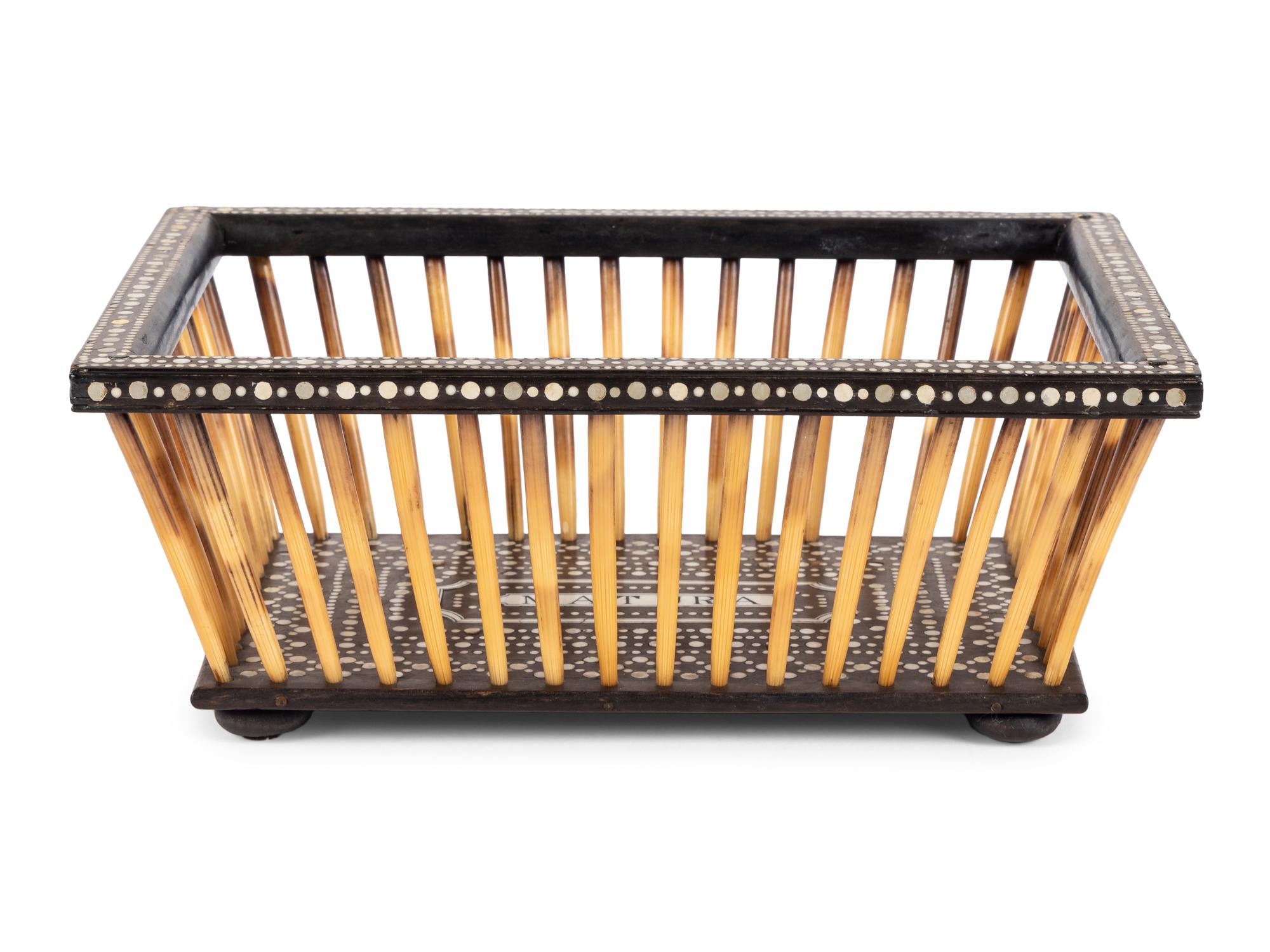 An Anglo-Indian Quill Basket