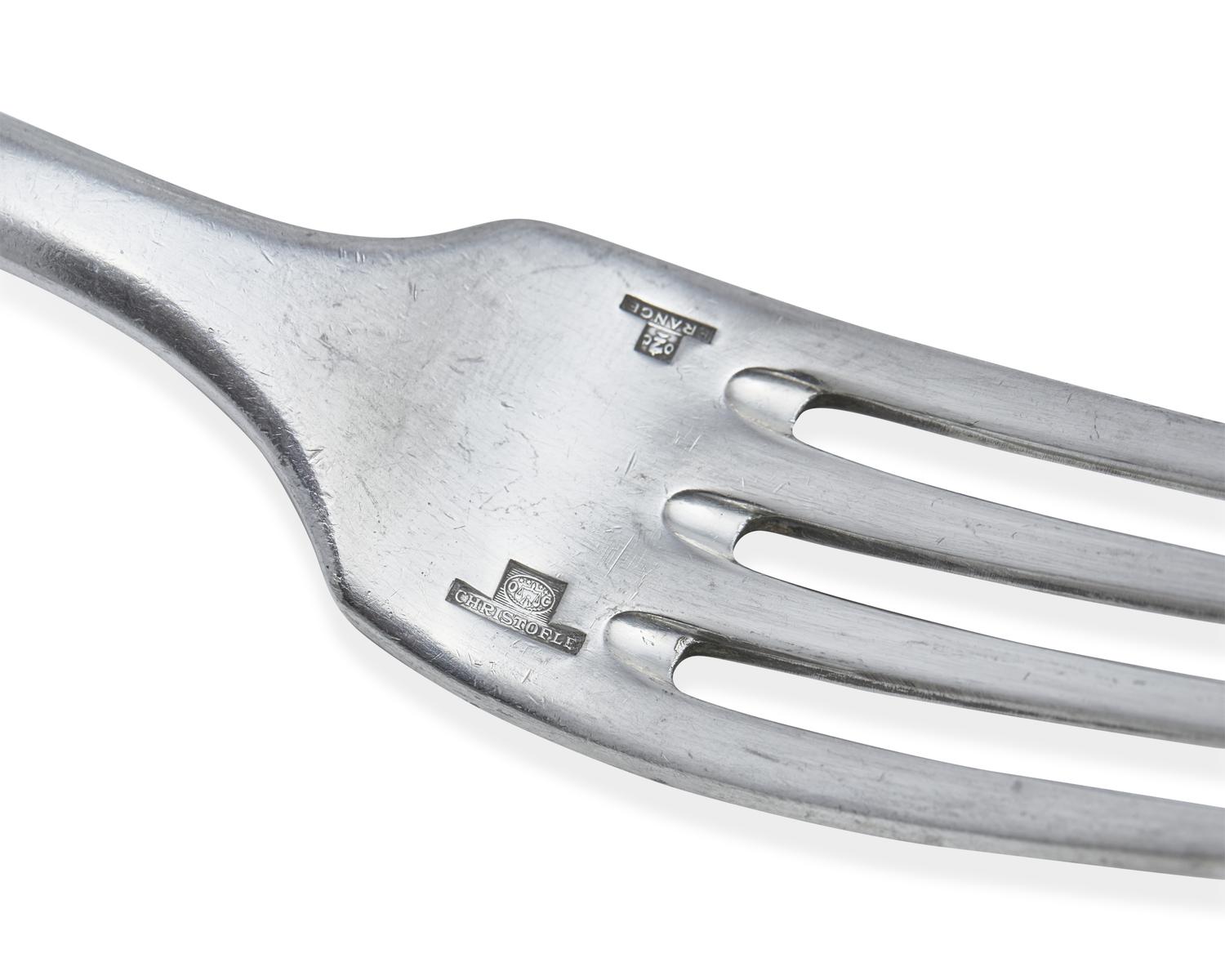 A Christofle Silver-Plate Flatware Service