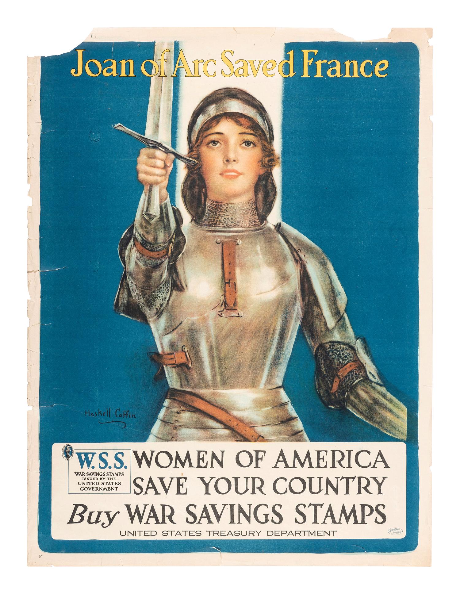 [WORLD WAR I]. A group of 4 posters encouraging people to buy War Savings Stamps, comprising: